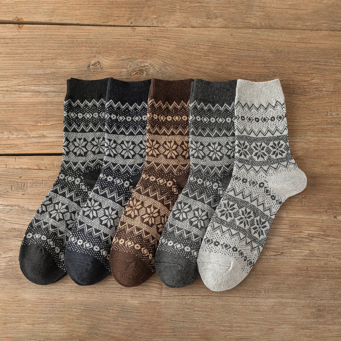 Cozy Winter Socks – Warm, Stylish & Ultra-Comfortable 5 pairs