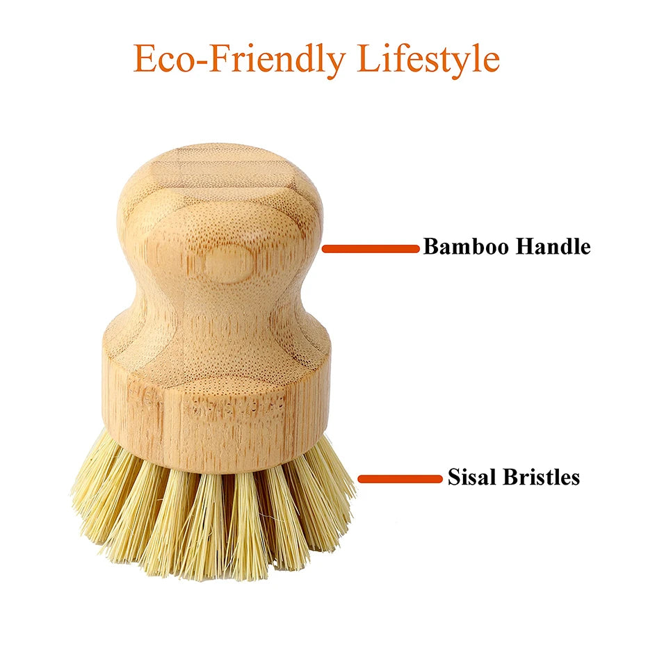 Bamboo Dish Brush – Tough on Grease, Gentle on Earth