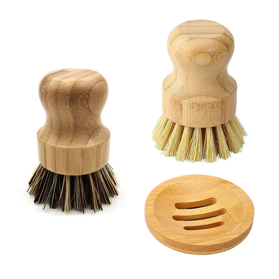 Bamboo Dish Brush – Tough on Grease, Gentle on Earth