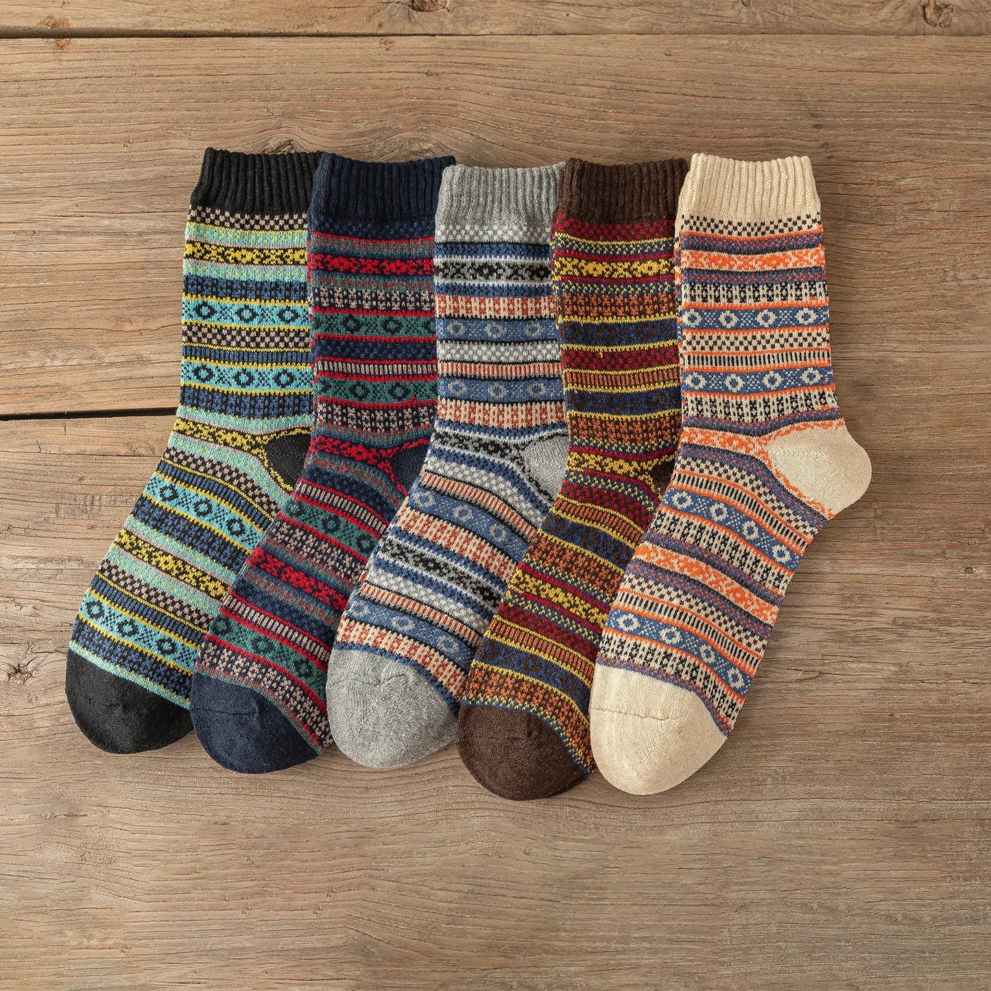 Cozy Winter Socks – Warm, Stylish & Ultra-Comfortable 5 pairs