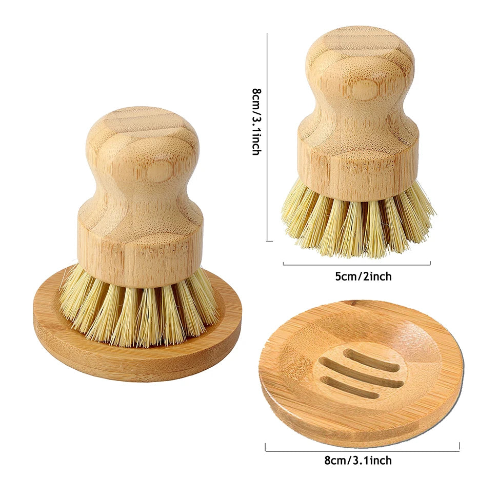 Bamboo Dish Brush – Tough on Grease, Gentle on Earth