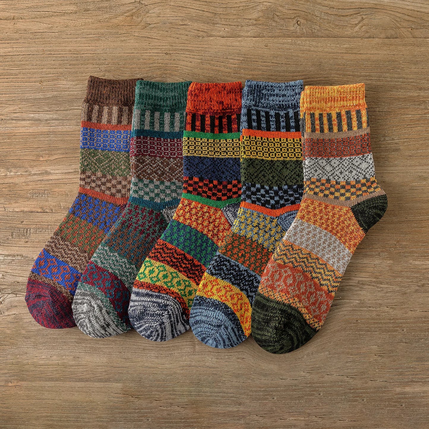 Cozy Winter Socks – Warm, Stylish & Ultra-Comfortable 5 pairs