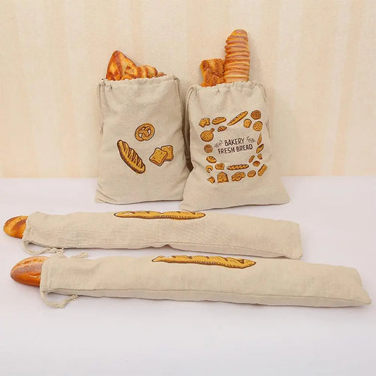 Reusable Linen Bread Bags – Keep Your Bread Fresh!