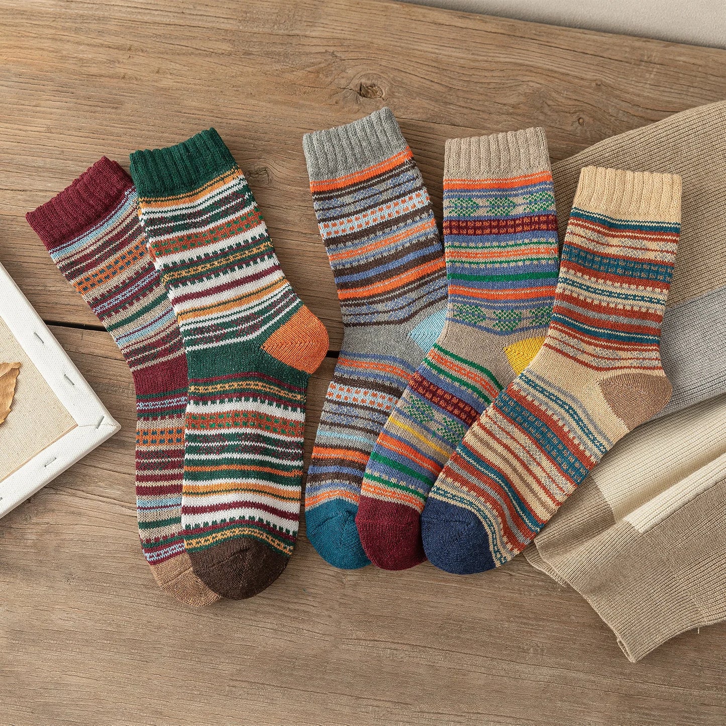 Cozy Winter Socks – Warm, Stylish & Ultra-Comfortable 5 pairs