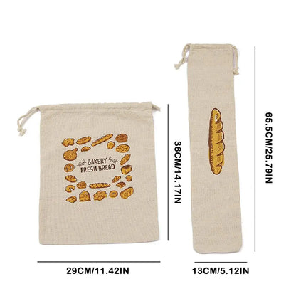 Reusable Linen Bread Bags – Keep Your Bread Fresh!