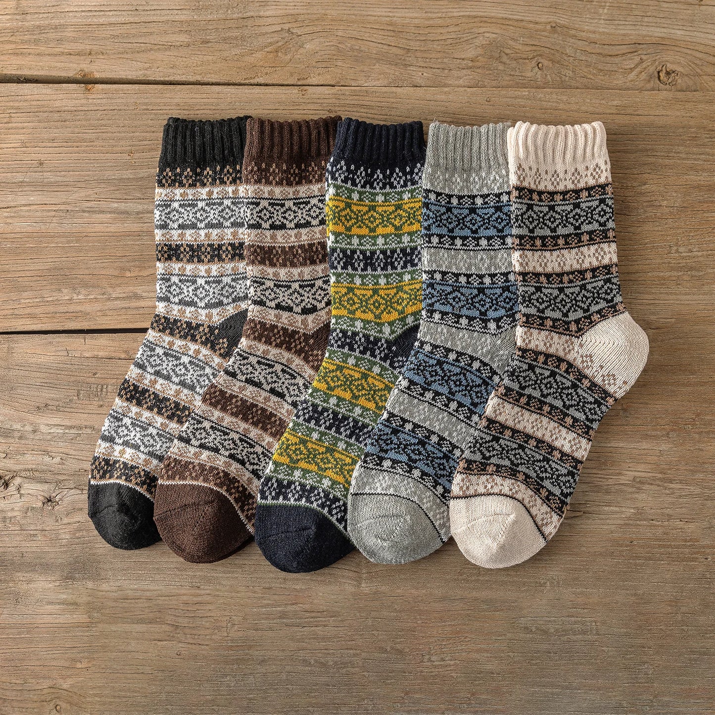 Cozy Winter Socks – Warm, Stylish & Ultra-Comfortable 5 pairs