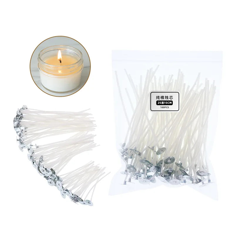 Waxed Cotton Candle Wicks – Smokeless & Perfect for DIY Candles