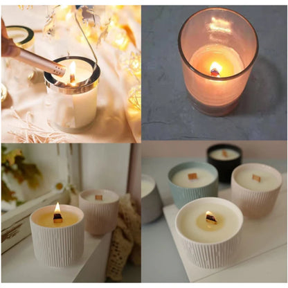 Wooden Candle Wicks – Long-Lasting & Smokeless for DIY Candles